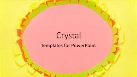  Presentation with god torn paper - Colorful slides enhanced with penetration - colorful torn paper background backdrop and a coral colored foreground