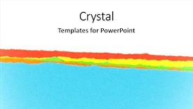  Presentation with torn paper - Presentation theme having penetration - colorful torn paper background background and a  colored foreground