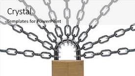  Presentation with security - Cool new presentation theme with penetration - security lock backdrop and a white colored foreground