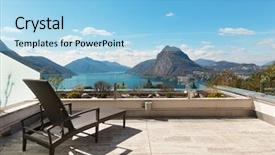  Presentation with panoramic - Audience pleasing presentation design consisting of penhouse - architecture penthouse panoramic terrace backdrop and a light blue colored foreground