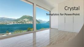  Presentation with living room - Cool new slides with penhouse - interior modern penthouse empty living backdrop and a light gray colored foreground