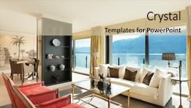  Presentation with living room - Beautiful PPT layouts featuring penhouse - modern architecture interior beautiful penthouse backdrop and a lemonade colored foreground