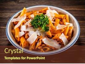 Penne With Minced Pork Tomato PPT template 12 | CrystalGraphics