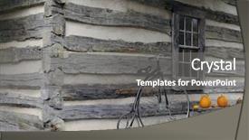  Presentation with old time americana - Cool new PPT layouts with simple exterior of an old backdrop and a gray colored foreground
