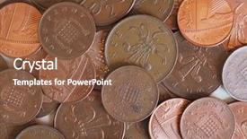  Presentation with united kingdom - Presentation theme enhanced with penny and two pence pound background and a tawny brown colored foreground