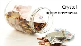  Presentation with bottle - Audience pleasing theme consisting of penny stock - bottle and money backdrop and a  colored foreground