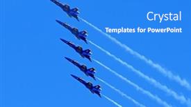  Presentation with navy blue - Amazing PPT theme having pensacola-august-27-united-states backdrop and a cobalt blue colored foreground