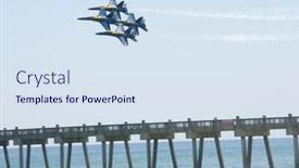  Presentation with blue angels - Amazing theme having pensacola-beach-8-july backdrop and a sky blue colored foreground