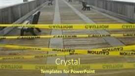  Presentation with caution tape yellow - 