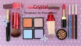  Presentation with cosmetics beauty cosmetic white - Beautiful slide set featuring electrical - reflection of young man in backdrop and a coral colored foreground