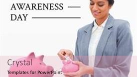  Presentation with happy retirement - PPT theme consisting of pension-awareness-day-text background and a lemonade colored foreground