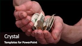  Presentation with elderly ladies beauty shop - Beautiful presentation featuring pension fund - elderly ladies hands outstretched backdrop and a  colored foreground