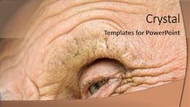  Presentation with pensioner - Presentation enhanced with pensioner 80 years old background and a lemonade colored foreground