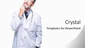  Presentation with autoimmune disease medical concept - Audience pleasing theme consisting of pensive expression smiling with thoughtful backdrop and a white colored foreground
