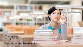  Presentation with reading table - Slide set enhanced with wedding accessories bride s garter background and a light gray colored foreground.