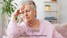  Presentation with grief - Slide deck featuring pensive-thoughtful-middle-aged-lady background and a lemonade colored foreground