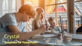  Presentation with problem solution - Audience pleasing slides consisting of pensive-young-man-sitting backdrop and a tawny brown colored foreground