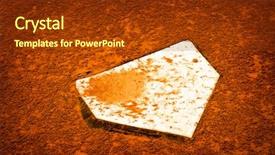 Presentation with baseball home plate - Colorful slide set enhanced with pentagon - baseball home plate base backdrop and a tawny brown colored foreground