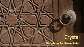  Presentation with istanbul - Slides featuring circadian - day to night desert illustration background and a gray colored foreground.