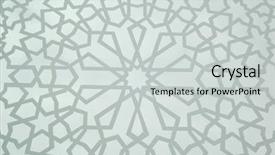  Presentation with moroccan - PPT theme enhanced with pentagon - moroccan geometric background background and a light gray colored foreground