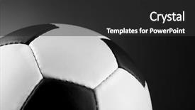  Presentation with pickle ball - Amazing slides having pentagon - soccer ball on dark background backdrop and a dark gray colored foreground