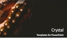  Presentation with rosary - Slide set consisting of pentecost - close-up of hand holding rosary background and a dark gray colored foreground