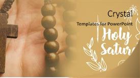  Presentation with easter - PPT theme enhanced with pentecost - easter message against hand holding background and a yellow colored foreground