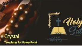  Presentation with easter - Amazing slide set having pentecost - easter message against hand holding backdrop and a wine colored foreground