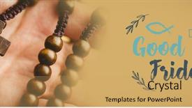  Presentation with easter - Presentation design consisting of pentecost - easter message against hand holding background and a yellow colored foreground