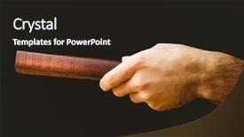  Presentation with pentecost - Presentation theme featuring pentecost - man praying with his bible background and a dark gray colored foreground