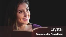  Presentation with pentecost - Presentation design having pentecost - woman praying with her bible background and a wine colored foreground