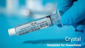  Presentation with medications - Presentation design having pentetate-zinc-trisodium-medications background and a teal colored foreground