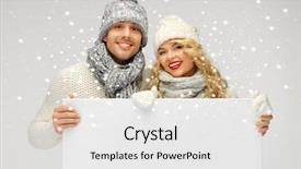  Presentation with clothing wooden clothes hanger object - Cool new presentation with people advertising - picture of family couple backdrop and a white colored foreground