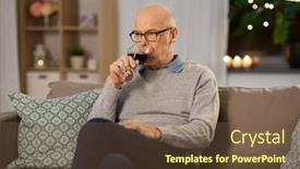  Presentation with alcohol - Presentation theme having people-alcohol-and-drinks-concept background and a tawny brown colored foreground