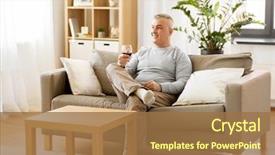  Presentation with alcohol energy drinks - Slide set featuring people alcohol and drinks concept background and a  colored foreground