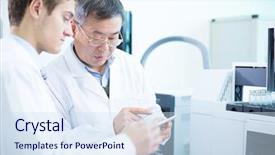  Presentation with data analysis - PPT layouts featuring people analysis experimental data background and a sky blue colored foreground