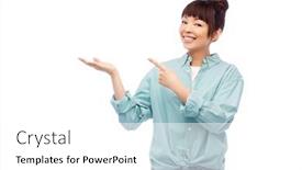  Presentation with advertisement - Slide deck having people-and-advertisement-concept-happy background and a white colored foreground