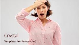  Presentation with people - Slide deck enhanced with people and bedtime concept - confused background and a lemonade colored foreground