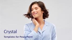  Presentation with people - Colorful slide deck enhanced with people and bedtime concept - happy backdrop and a  colored foreground