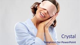  Presentation with people concept surgeon in mask - PPT theme consisting of people and bedtime concept - happy background and a  colored foreground