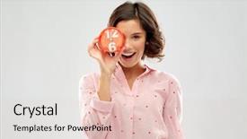  Presentation with people - Beautiful slide deck featuring people and bedtime concept - happy backdrop and a lemonade colored foreground