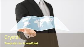  Presentation with land - Slide set consisting of people and business concept - close background and a tawny brown colored foreground