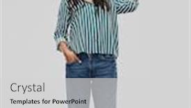  Presentation with bubble - Slide deck enhanced with people-and-communication-concept-confused background and a light gray colored foreground