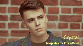  Presentation with emotions - Slides with people-and-emotions-a-handsome background and a violet colored foreground