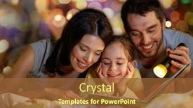  Presentation with light book - Colorful slide deck enhanced with people-and-family-concept-happy backdrop and a tawny brown colored foreground