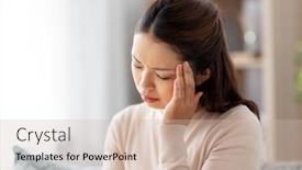  Presentation with health - Slide deck enhanced with people-and-health-problem-concept background and a soft green colored foreground