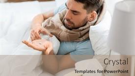  Presentation with unhappy - Slide deck consisting of people-and-health-problem-concept background and a coral colored foreground