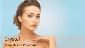  Presentation with jewelry - Amazing slide set having people and jewelry concept - woman backdrop and a coral colored foreground