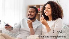  Presentation with african people - PPT theme with people-and-leisure-concept-african background and a soft green colored foreground