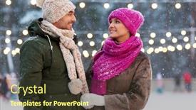  Presentation with rink - Theme with people-and-leisure-concept-happy background and a tawny brown colored foreground